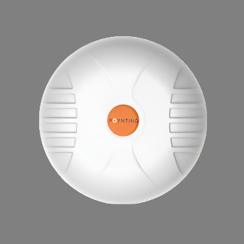 Marine-Antenna-White with Orange button in centre.