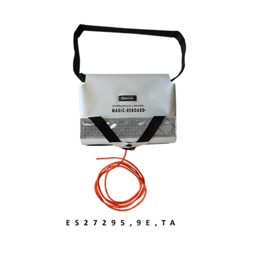 Image of the smaller and lighter 9 rung emergency ladder