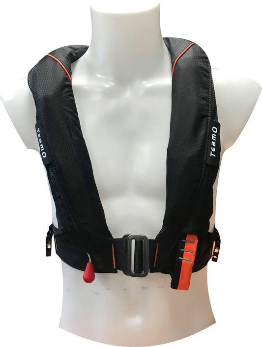 TeamO Coastal Inflatable PFD in Black/Orange  