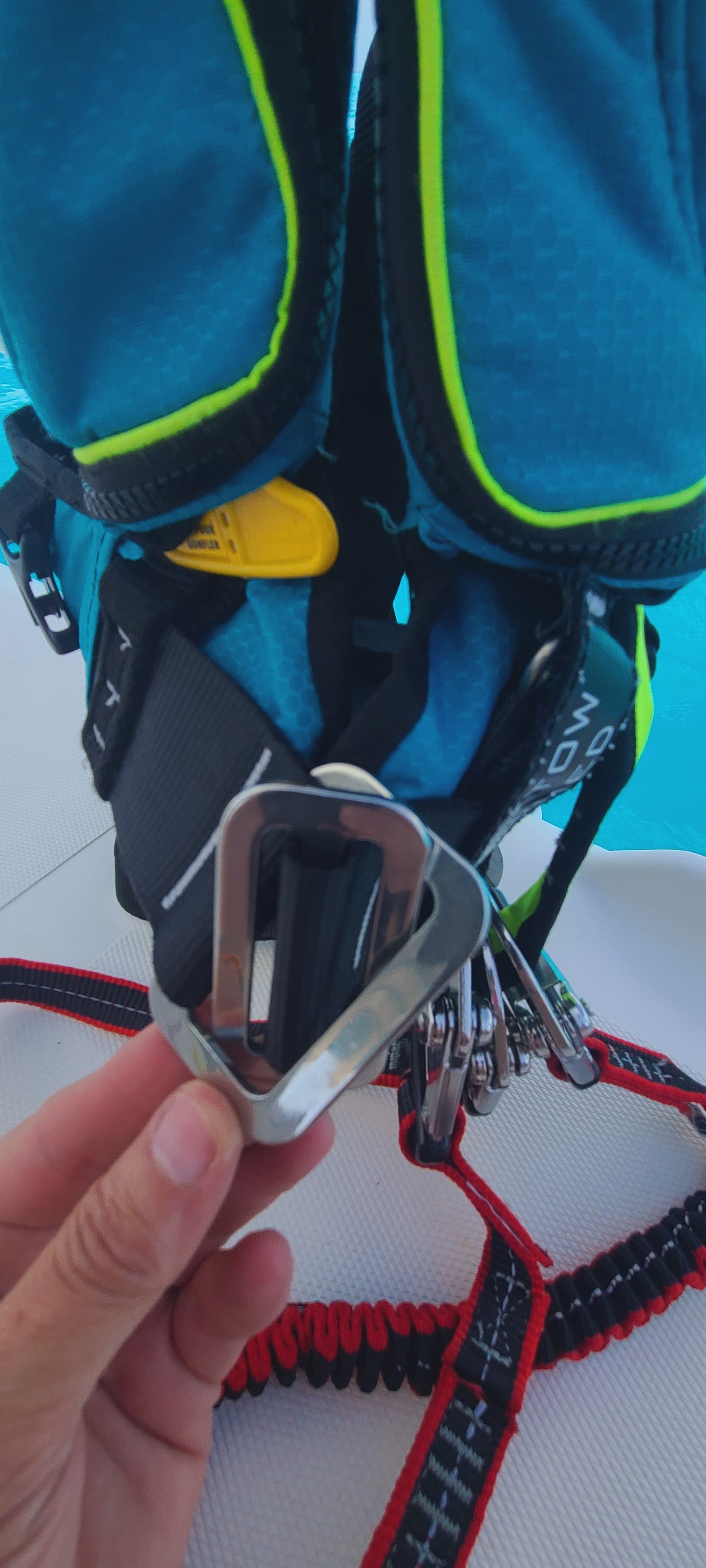 TeamO PFD waist buckle D ring to fasten the inflatable PFD