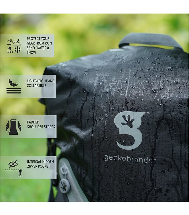 Hybrid Lightweight Waterproof Backpack - Navy/Neon Blue - Geckobrands