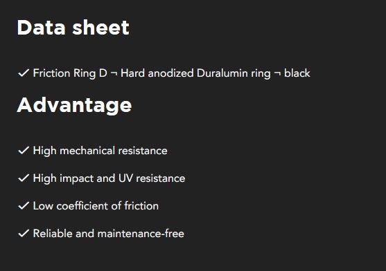 Duralumin Friction Ring