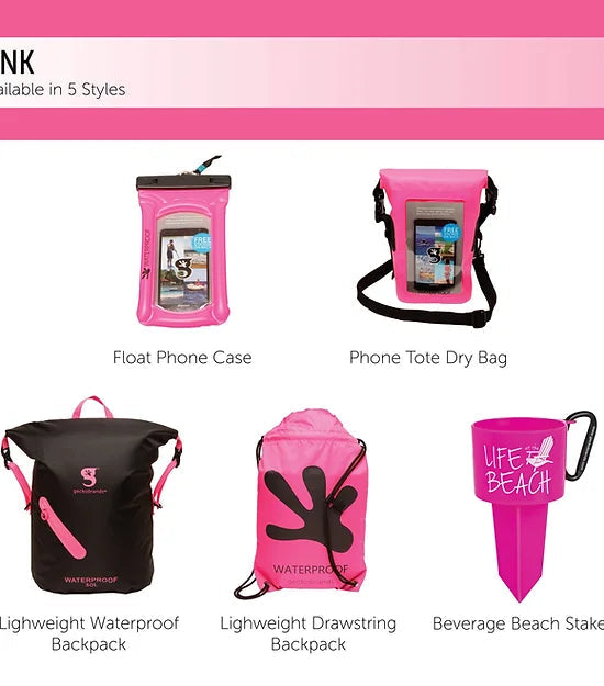 Hybrid Lightweight Backpack - Geckbrands Black/Pink