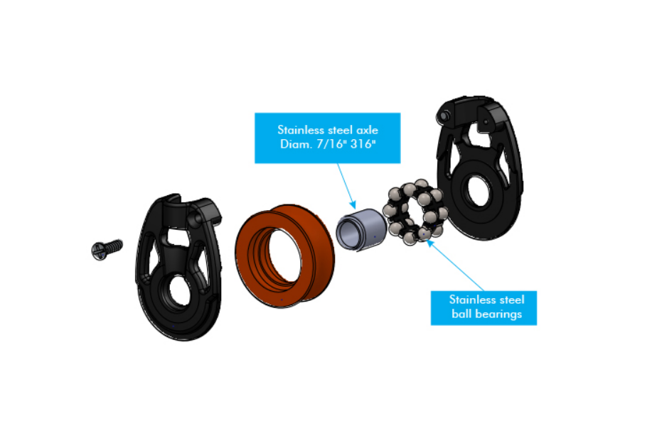 Lashing Block - Nodus Pulley - Size Options Available