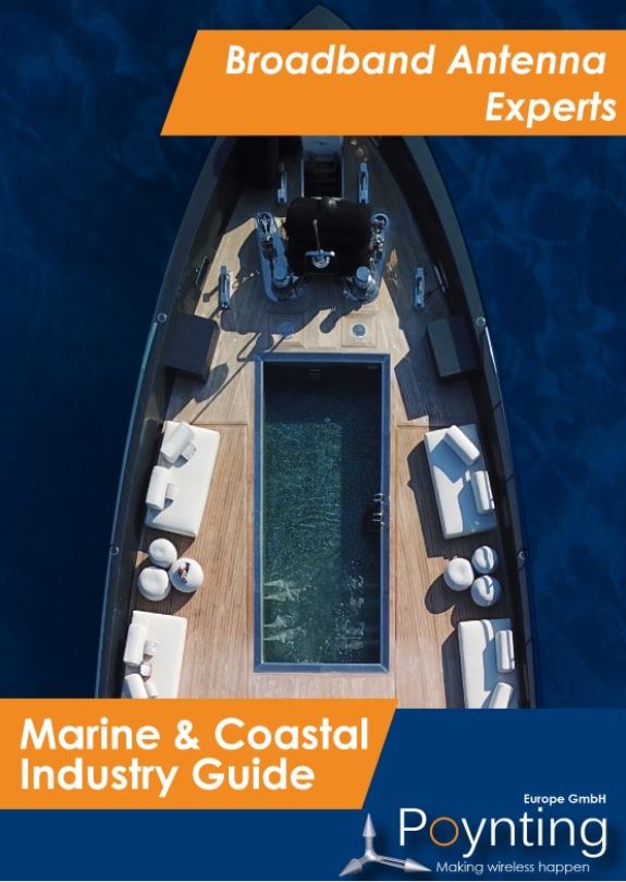 Antenna Marine - Omni 402 Directional, 2x2 MIMO Marine & Coastal LTE/5G Antenna; 410 MHz – 3800 MHz, 6.2 dBi