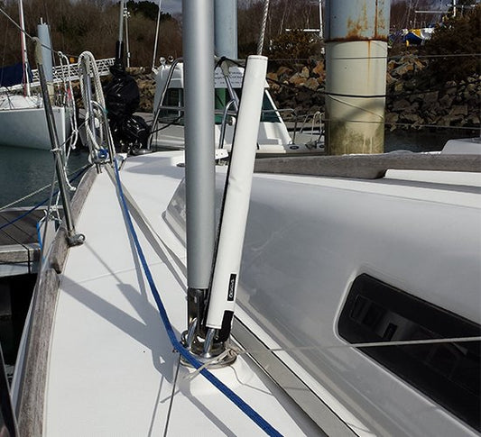 Turnbucle cover for stays and lines. Features velcro for easy installation and removal