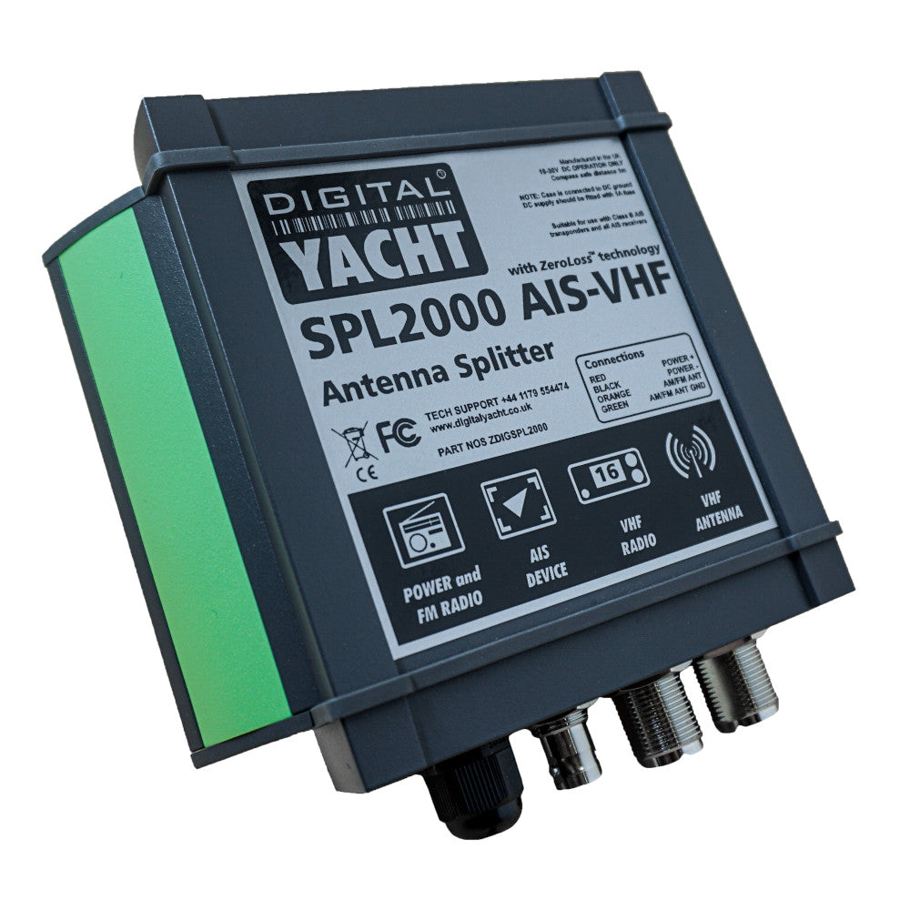 SPL2000 VHF Antenna Splitter For VHF/AIS Operation From 1 ANT (With FM) - Digital Yacht