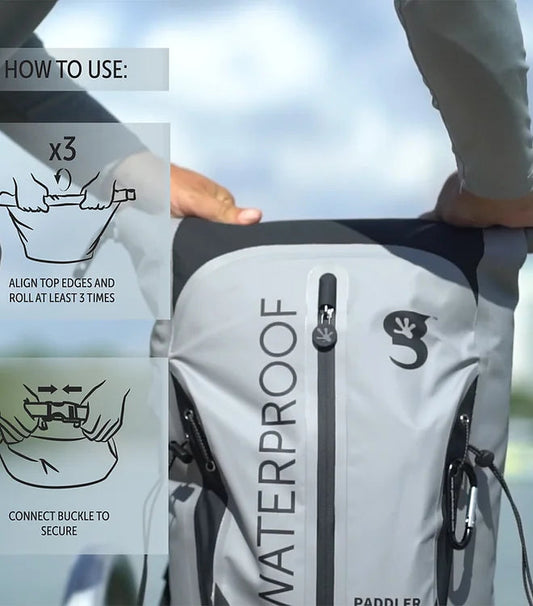 Paddler 30L Waterproof Backpack - Geckobrands