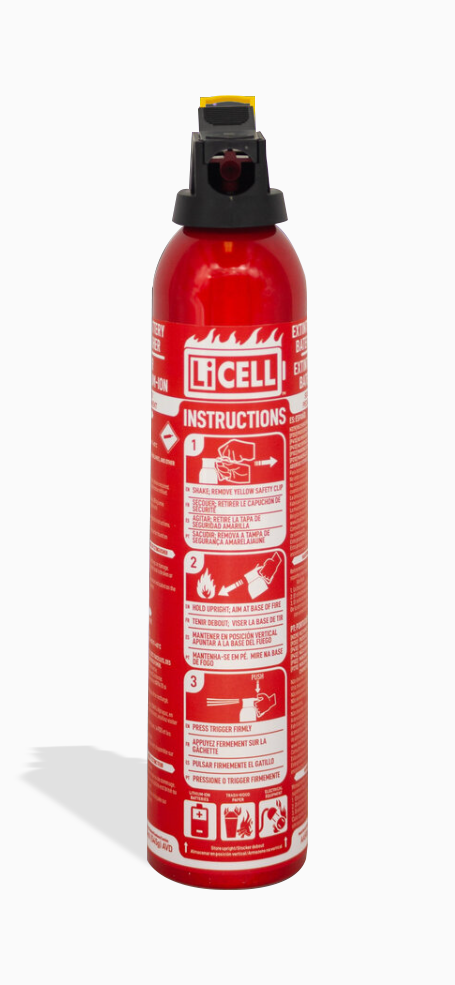 LiCELL AA500 500ml AVD Lithium Battery Fire Extinguisher Sea