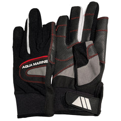 Sailing Gloves - Stop Watch Friendly - Black and Grey 2 Short Fingers and 3 Long Fingers