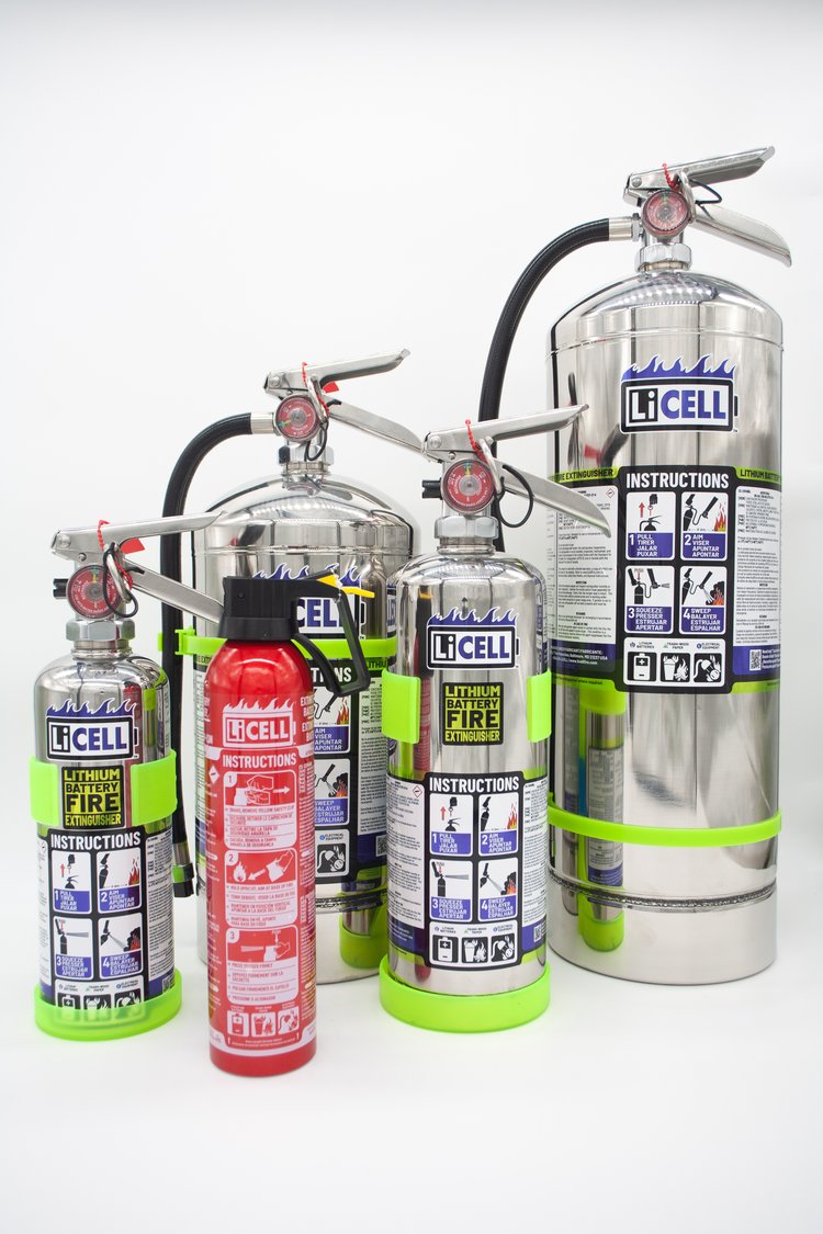 LiCELL- AH001 1L AVD -Indie Marine's Lithium Battery Fire Extinguisher - Sea-Fire - SPECIAL ORDER