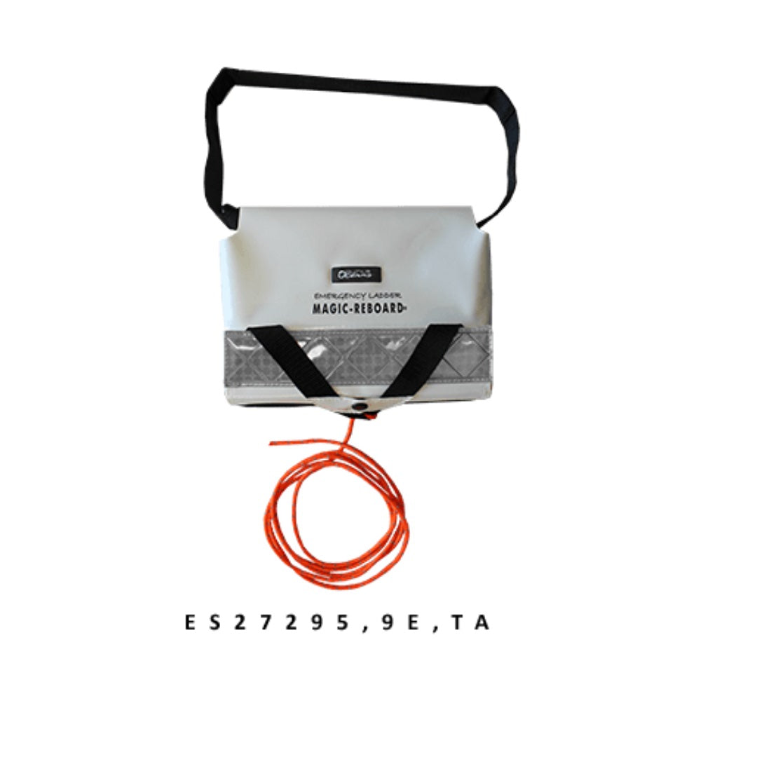 Image of the smaller and lighter 9 rung emergency ladder
