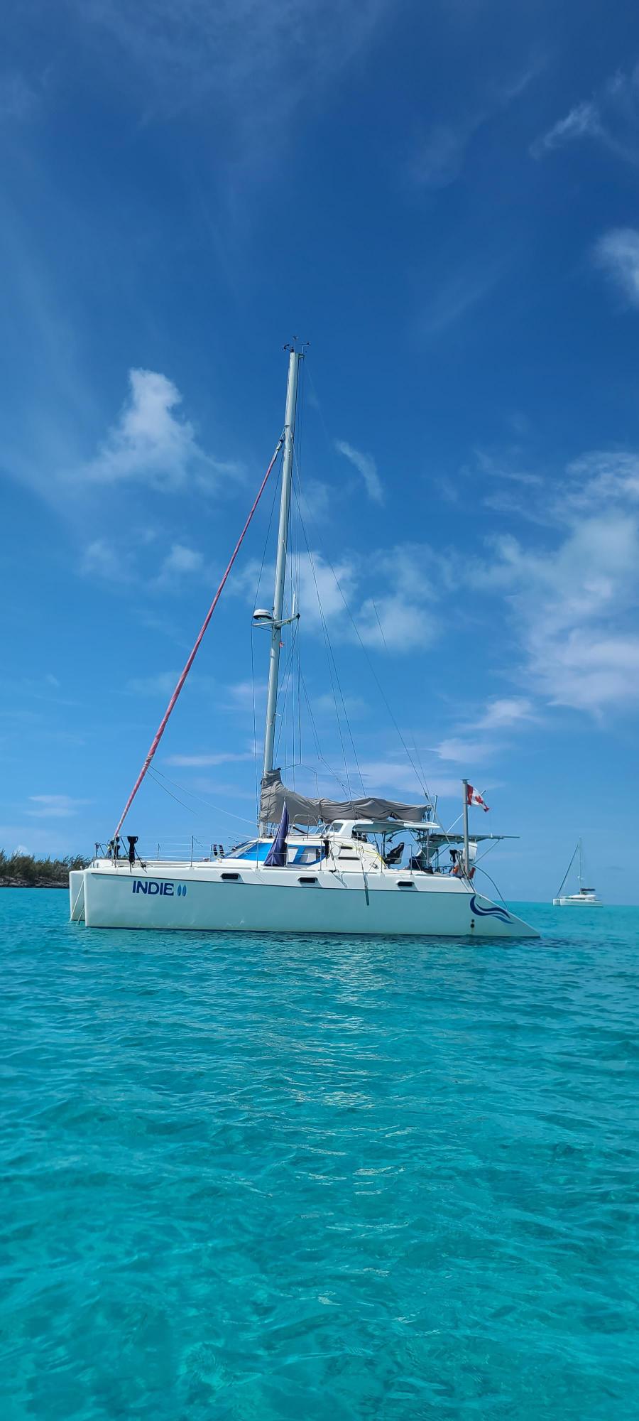 This is sailing vessel Indie II in the Bahamas on the Ocean which was the perfect place to test the Savon De Mer. It worked like a charm! It lathered beautifully when other shampoo's would not!