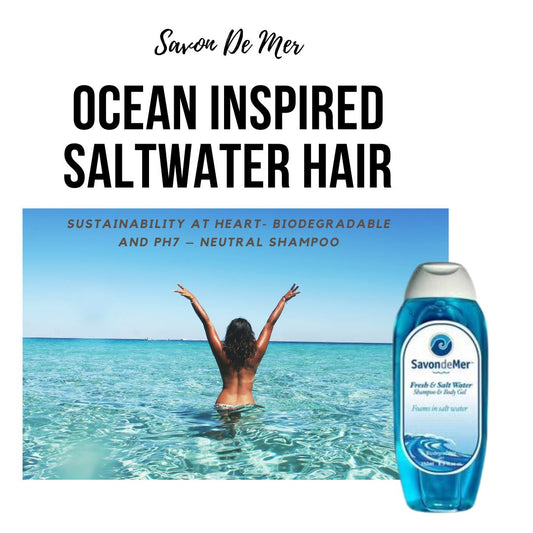 "Aquamarine Waves: Savon de Mer Shampoo by Indie Marine - Saltwater Hair Care" Description: A captivating image showcasing the mesmerizing aquamarine waves, representing the transformative power of Savon de Mer Shampoo by Indie Marine. Our premium saltwater hair care product revitalizes and protects your locks, leaving them refreshed and vibrant. Dive into ocean-inspired luxury with our biodegradable formula and unlock the secrets of luscious, saltwater-kissed hair.