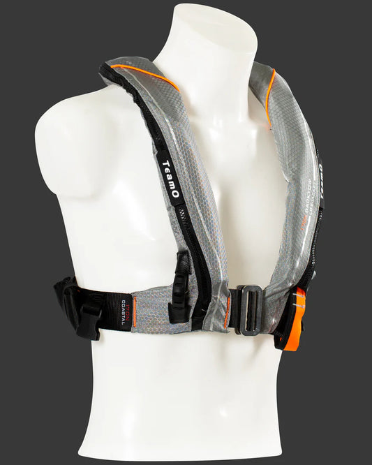 TeamO Marine | 275N BackTow™ Ocean Inflatable PFD | Grey
