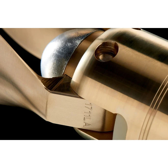 Sail hub pitcure up close of Flexofold 2 Blade SAILDRIVE Folding Propeller