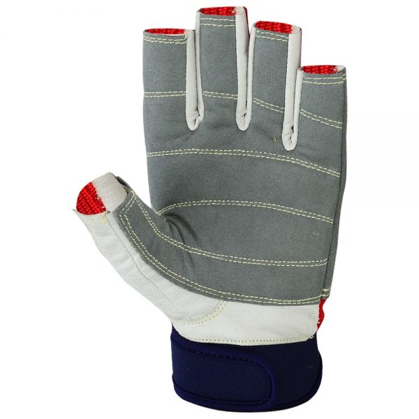Sailing Gloves - Stop Watch Friendly - RED-Grey All Short Finger - Azure (Small to 2XL)