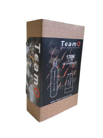 170N TeamO Pro-Sensor Elite Re-arming Kit This essential marine accessory ensures reliable re-arming for your Pro-Sensor Elite life jacket. Trust TeamO for top-quality safety equipment and enjoy worry-free adventures on the water. Shop the 170N TeamO Pro-Sensor Elite Re-arming Kit now.