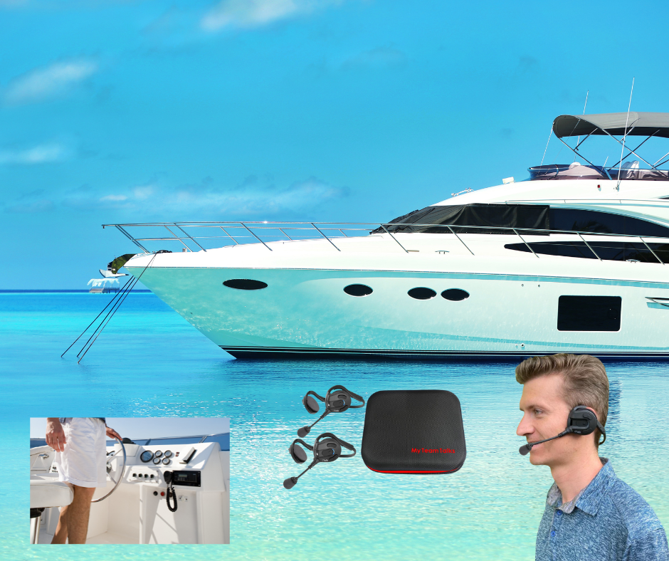 Communicate with your yacht crew and captain. Perfect for multiple teams mates on a boat or sailing yacht.