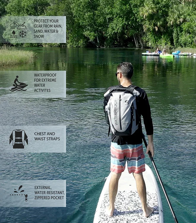 Paddler 45L Waterproof Backpack -  Geckobrands