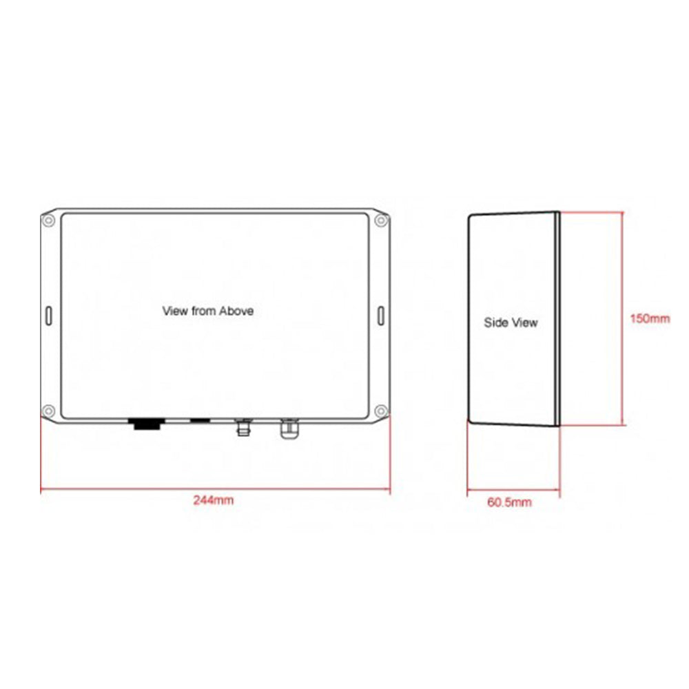 Aisnet Network AIS Base Station Receiver with Built in AIS-VHF Ant Splitter - Digital Yacht