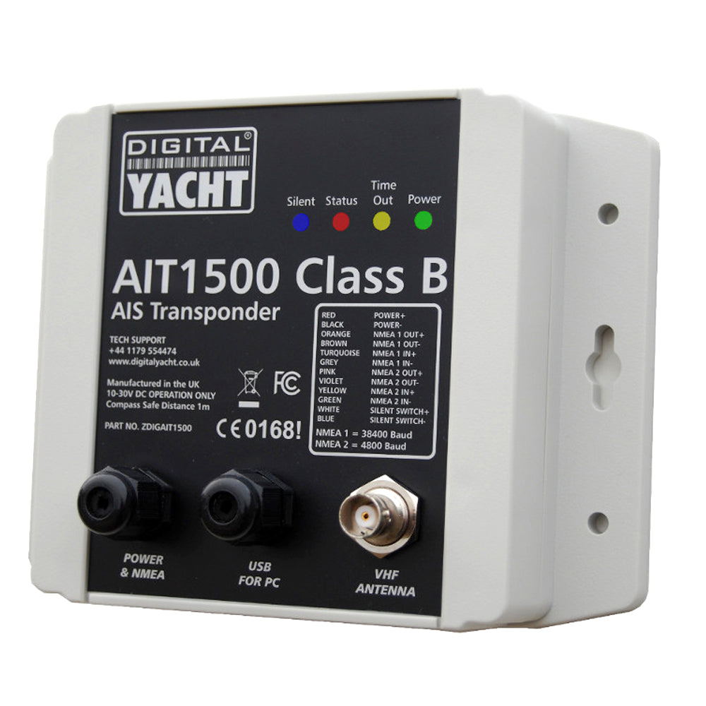 AIT1500 Class B Transponder with Int GPS Ant (NMEA 0183) - Digital Yacht