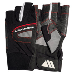 Sailing Gloves - Stop Watch Friendly - Black and Grey All Short Fingers