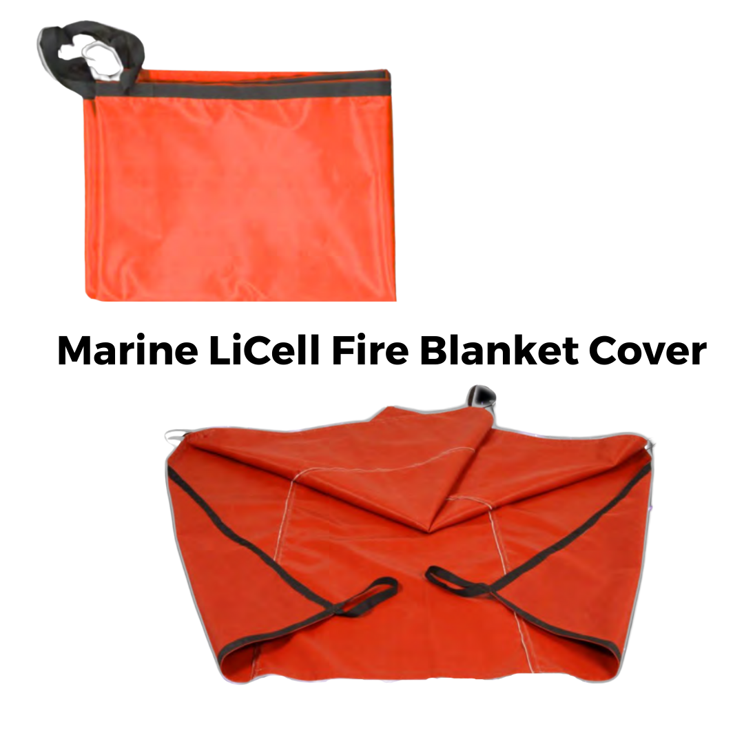 Marine LiCell Fire Blanket Cover Orange available in 3 sizes