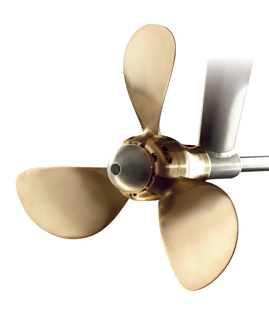 Flexofold 3 Blade Propeller - Folding Prop  front picture with white background -  Low-drag boat propellers