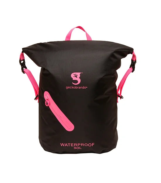 Hybrid Lightweight Backpack - Geckbrands Black/Pink