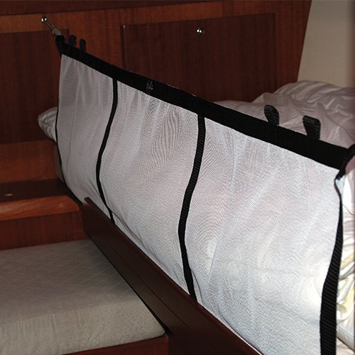 Sailing berth solution and  Boat interior net also known as a lee cloth or a bunk net