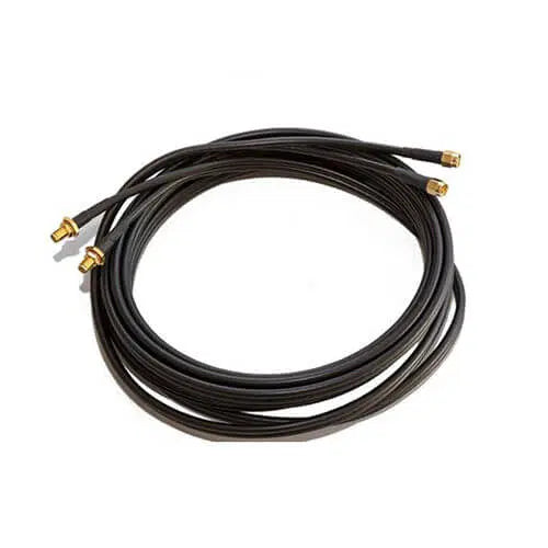 Cable - Low Loss 5m Twin HDF-195 ; SMA (M) to SMA (F)