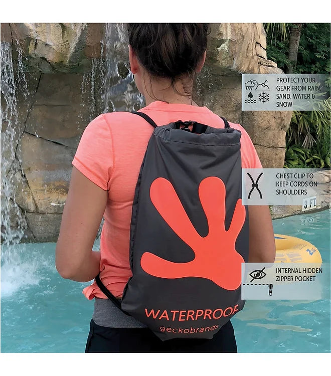 Geckobrands waterproof backpack sales