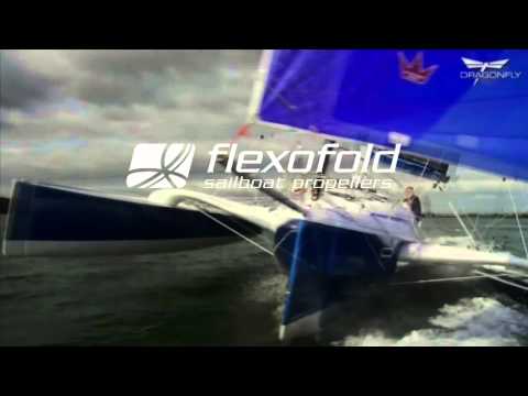 YouTube video of FlexOFold sailboat propellers description and demonstration