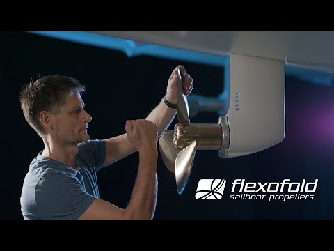 Video demonstartion of the Flexofold 2 Blade SAILDRIVE and other Folding Propellers